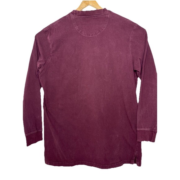 Wrangler Riggs Workwear Crew Neck Maroon Long Sleeve Work Shirt Mens Size LT - Picture 5 of 11